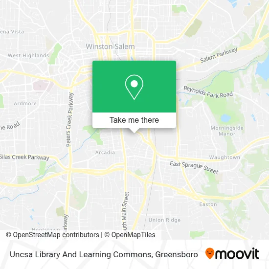 Uncsa Library And Learning Commons map
