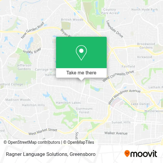 Ragner Language Solutions map