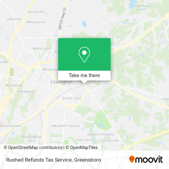 Rushed Refunds Tax Service map