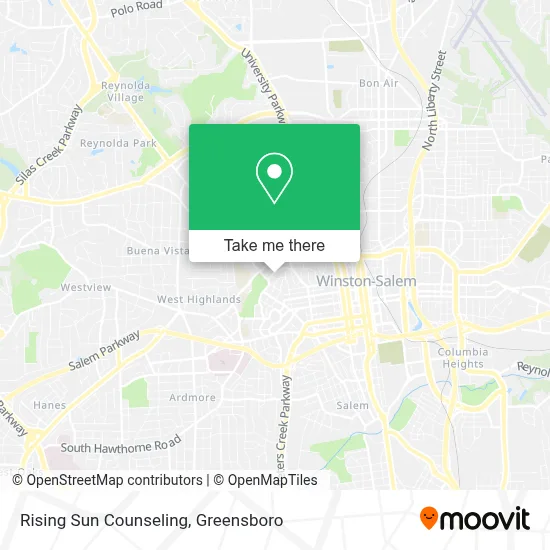 Rising Sun Counseling map