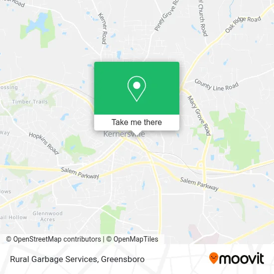 Rural Garbage Services map