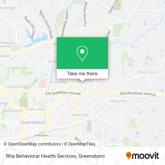 Rha Behavioral Health Services map