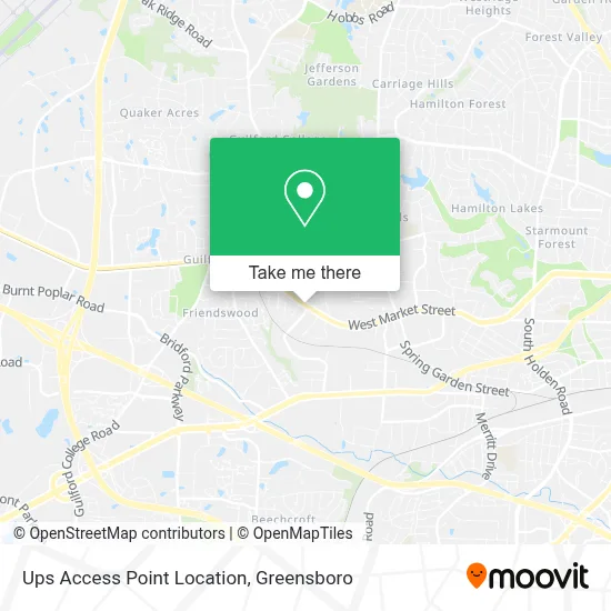 Ups Access Point Location map