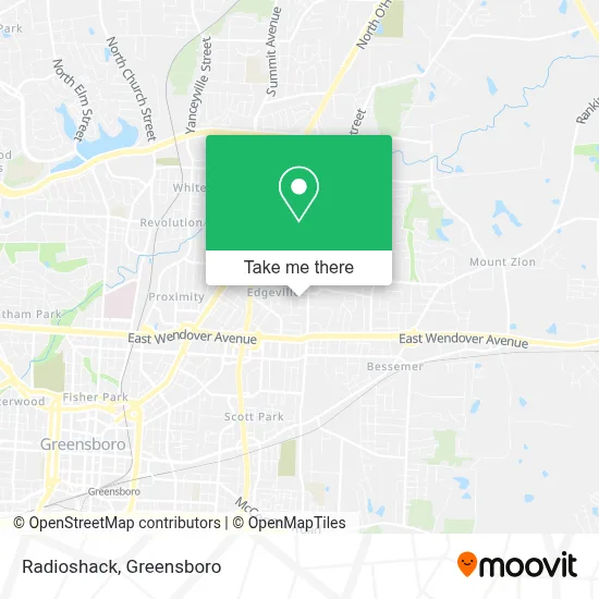 Radioshack map