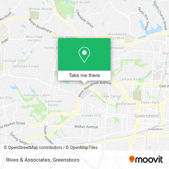 Rives & Associates map