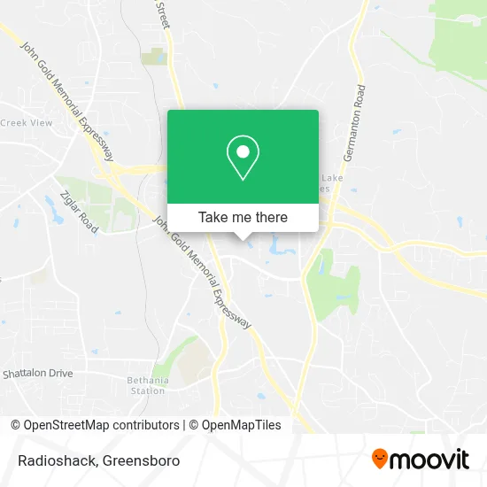 Radioshack map