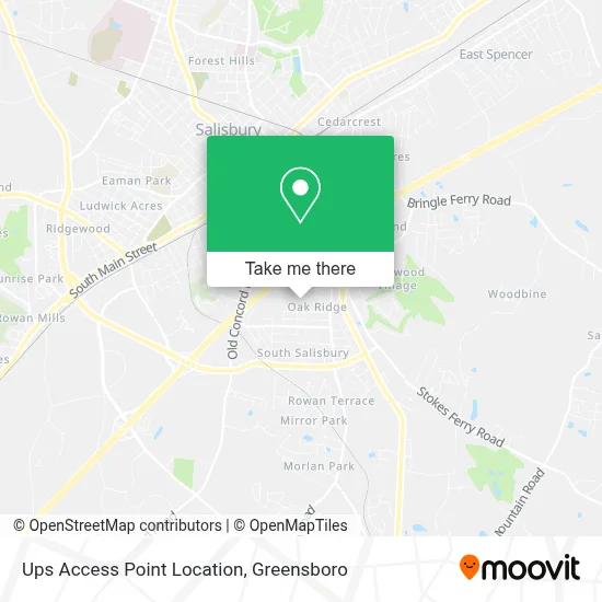 Ups Access Point Location map