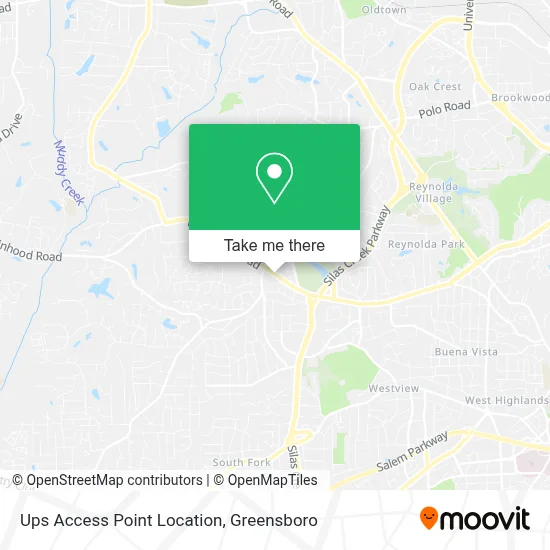 Ups Access Point Location map