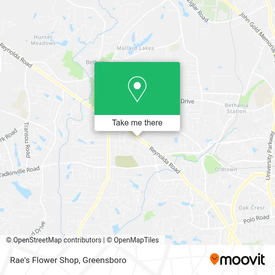 Rae's Flower Shop map