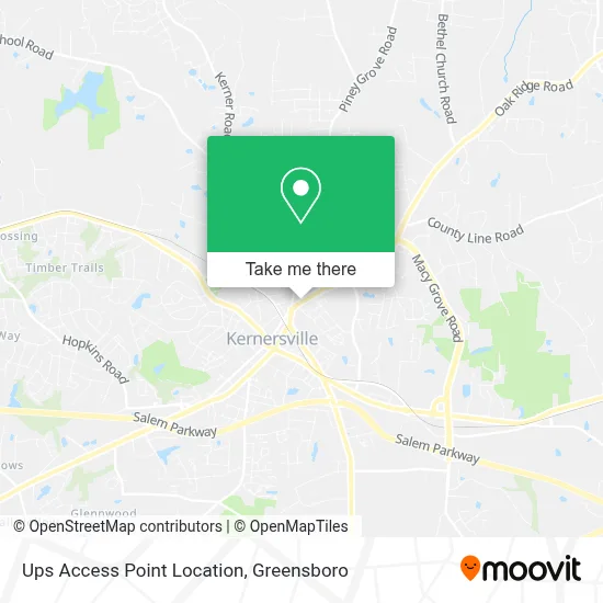 Ups Access Point Location map