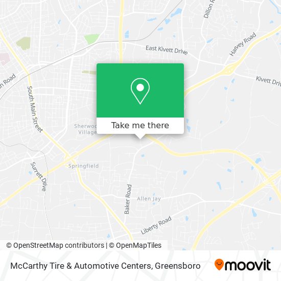 Mapa de McCarthy Tire & Automotive Centers