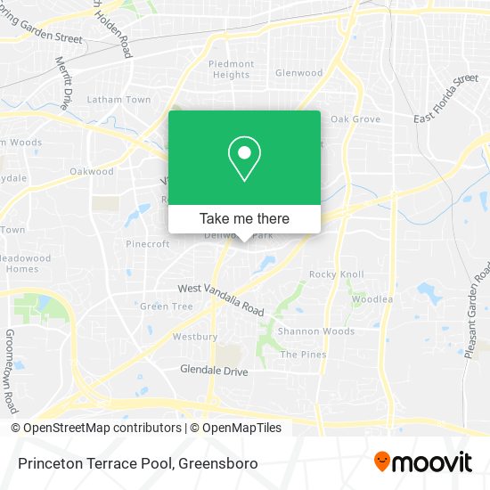 Mapa de Princeton Terrace Pool