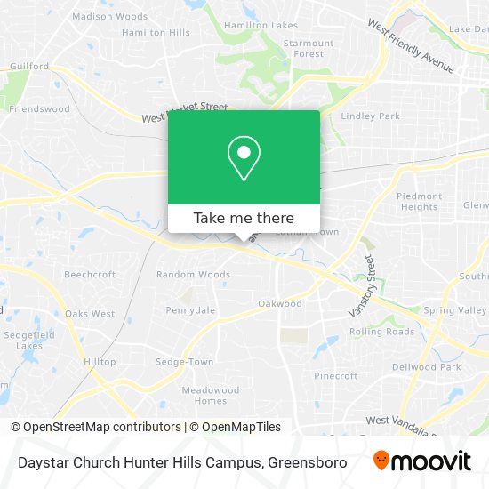 Daystar Church Hunter Hills Campus map