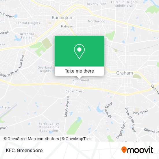 KFC map