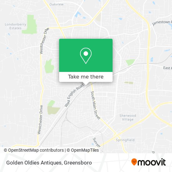 Golden Oldies Antiques map