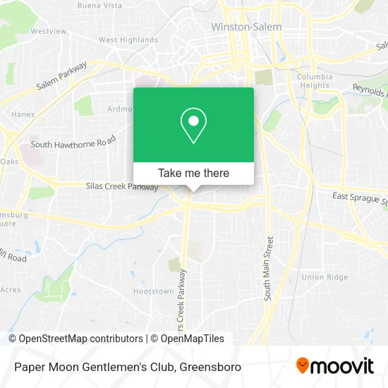 Paper Moon Gentlemen's Club map