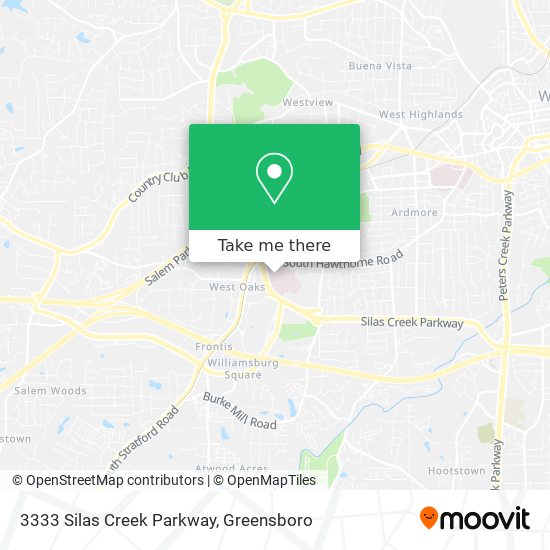 3333 Silas Creek Parkway map
