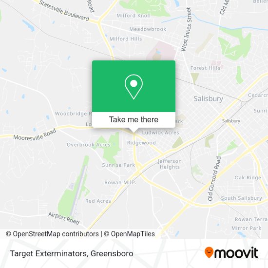 Target Exterminators map