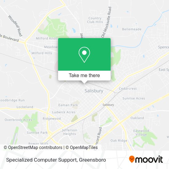 Specialized Computer Support map