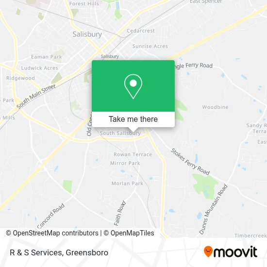R & S Services map