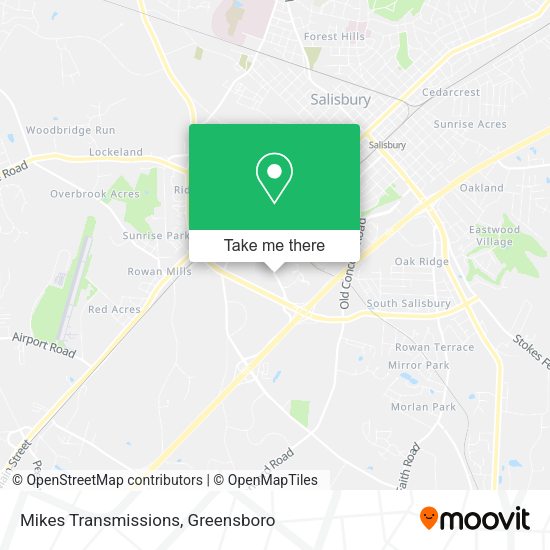 Mikes Transmissions map