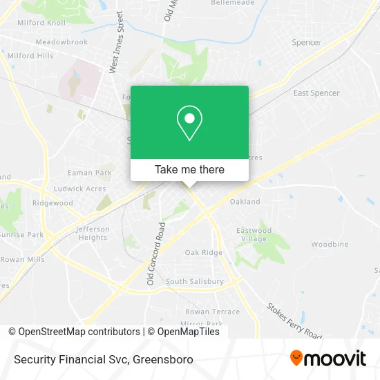 Security Financial Svc map