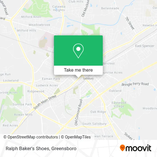 Ralph Baker's Shoes map
