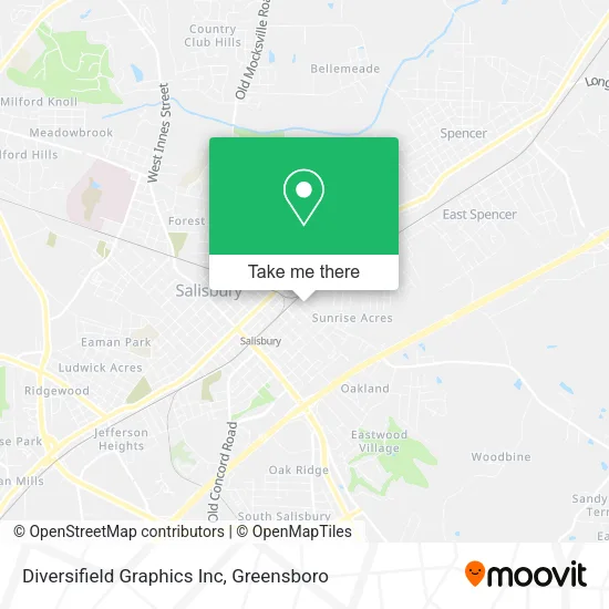 Diversifield Graphics Inc map