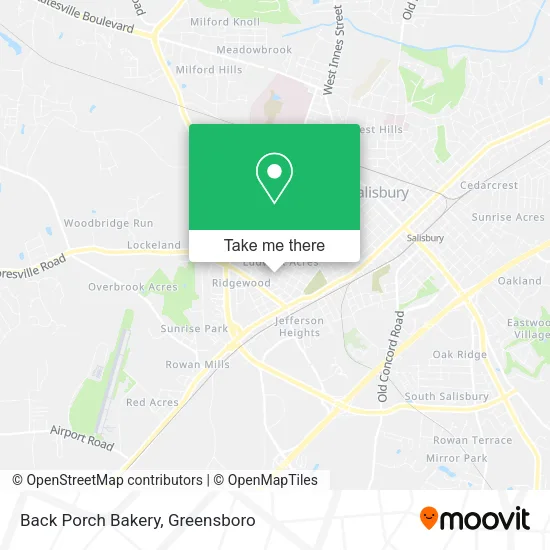 Mapa de Back Porch Bakery