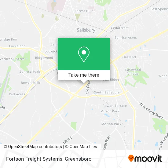Fortson Freight Systems map