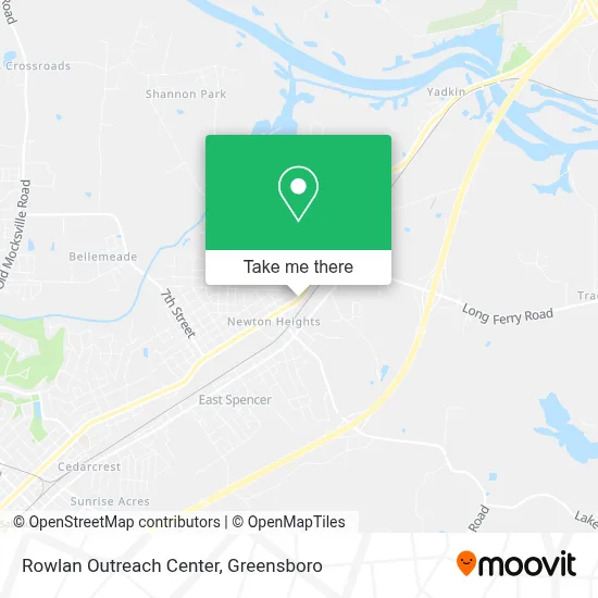 Rowlan Outreach Center map