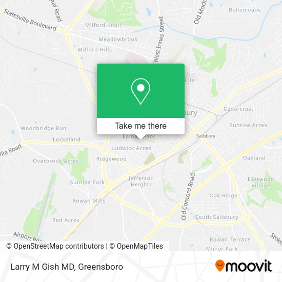 Mapa de Larry M Gish MD