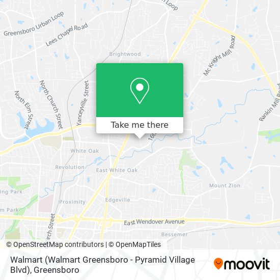 Walmart (Walmart Greensboro - Pyramid Village Blvd) map
