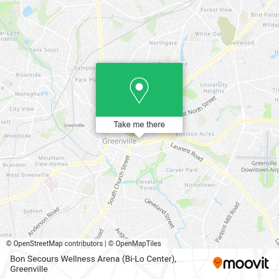 Bon Secours Wellness Arena (Bi-Lo Center) map