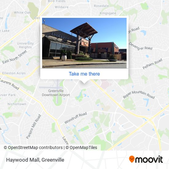 Haywood Mall map