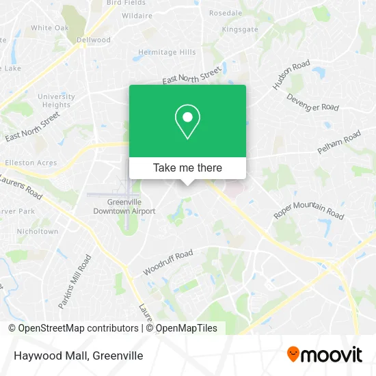 Haywood Mall map