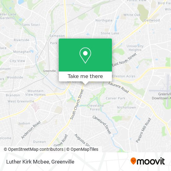 Luther Kirk Mcbee map