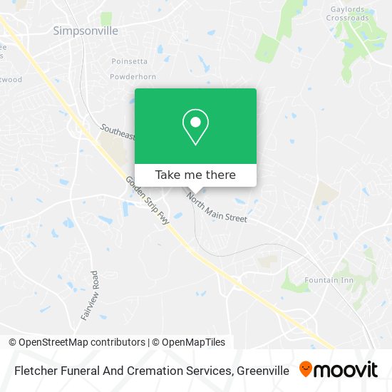 Fletcher Funeral And Cremation Services map