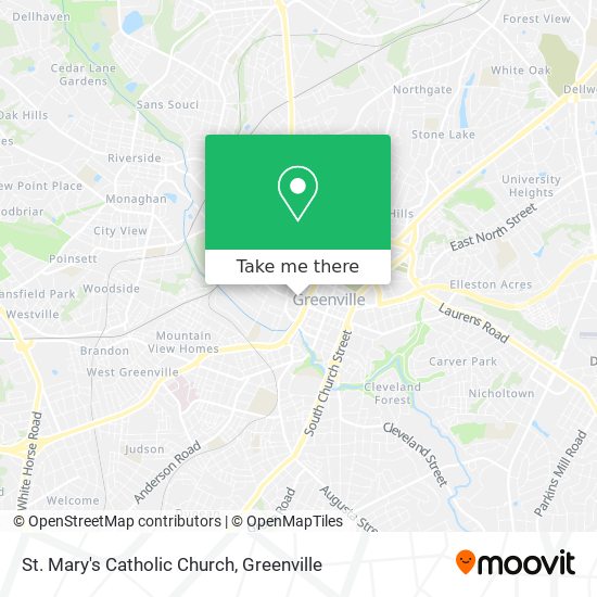 St. Mary's Catholic Church map
