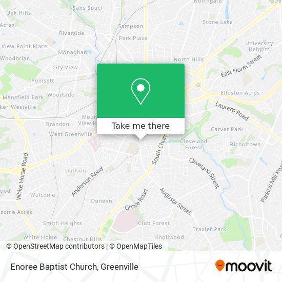 Enoree Baptist Church map
