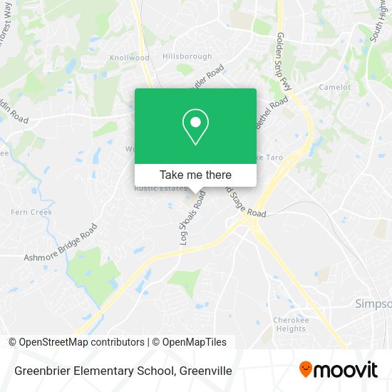 Greenbrier Elementary School map