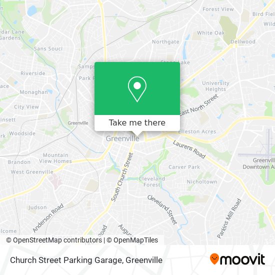 Church Street Parking Garage map