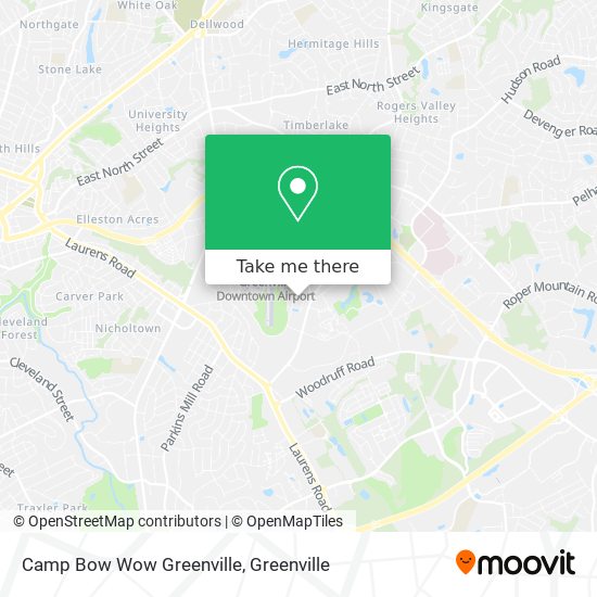 Mapa de Camp Bow Wow Greenville