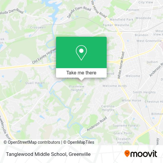Tanglewood Middle School map