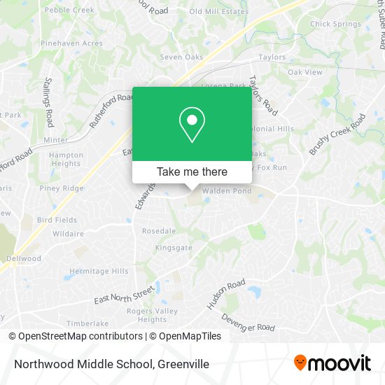 Northwood Middle School map