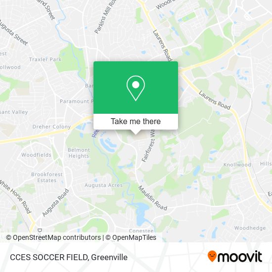 CCES SOCCER FIELD map