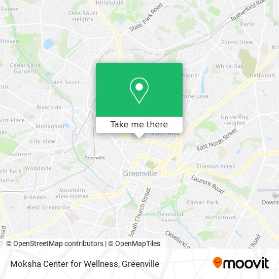 Mapa de Moksha Center for Wellness