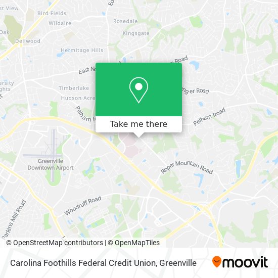Mapa de Carolina Foothills Federal Credit Union