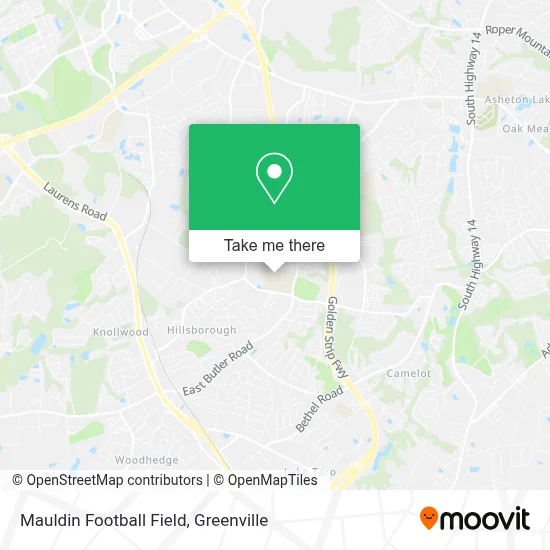 Mauldin Football Field map