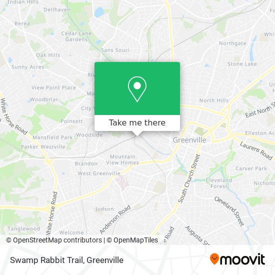 Swamp Rabbit Trail map